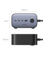 Ugreen wall charger GaN USB C / USB AC power strip black (CD270)