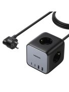 Ugreen cube power strip 65W USB / USB C + 3x AC socket black (CD268)