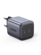 Quick charger GaN 2 x USB-C 45W QC PD Ugreen CD294 - gray