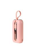 Joyroom mini powerbank 10000mAh Colorful Series 22.5W with 2 built-in USB C and Lightning cables pink (JR-L012)