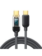 Joyroom A4 USB-C / USB-C 100W 1.2m Cable with Display - Black