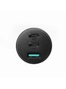 Joyroom car charger 70W with 3 ports: USB, 2 x USB C black (JR-CL26)