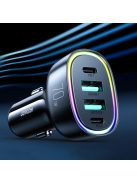 Joyroom 70W car charger with 4 ports: 2 x USB C, 2 x USB black (JR-CL29)