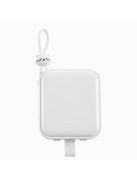 Joyroom powerbank with USB C and Lightning cables and Cutie Series stand 10000mAh 22.5W white (JR-L008)