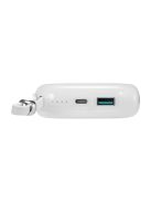 Joyroom powerbank 10000mAh Jelly Series 22.5W with built-in USB C cable white (JR-L002)