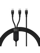 Baseus Flash Series Ⅱ Fast Charging Cable 2in1 USB-C - 2xUSB-C 100W 1.5m black