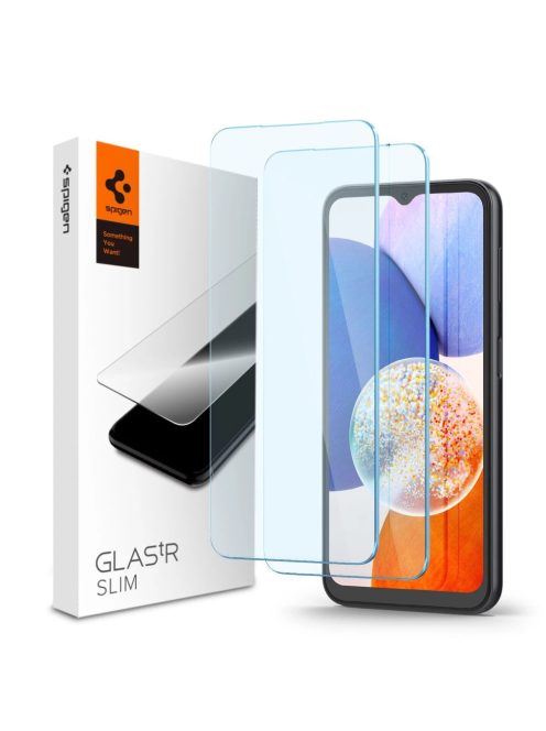 TEMPERED GLASS Spigen GLAS.TR SLIM 2-PACK GALAXY A14 5G CLEAR