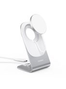 Choetech 15W Qi wireless inductive charger with MagSafe white (H046+T518-F)