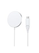 Choetech 15W Qi wireless inductive charger with MagSafe white (H046+T518-F)