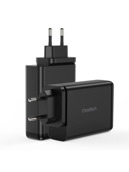 Choetech charger GaN 140W 4 ports (2x USB C, 2x USB) black (PD6005)