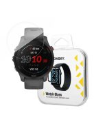 Wozinsky Full Glue Tempered Glass Tempered Glass For Garmin Forerunner 255 9H Full Screen Cover With Black Frame