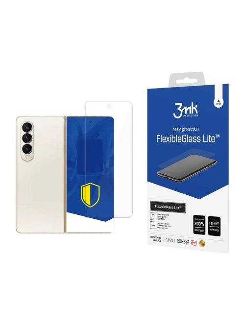 3mk FlexibleGlass Lite™ hybrid glass on Samsung Galaxy Z Fold 4 (front)