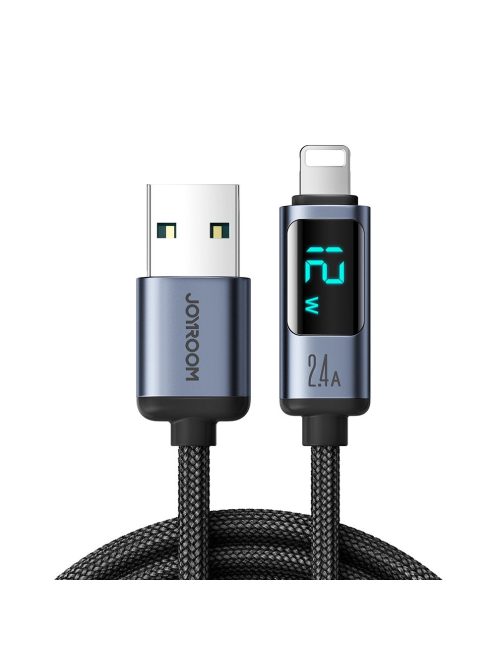 Joyroom Prism Series A16 Lightning / USB-A Cable 2.4A 1.2m with LED Display - Black