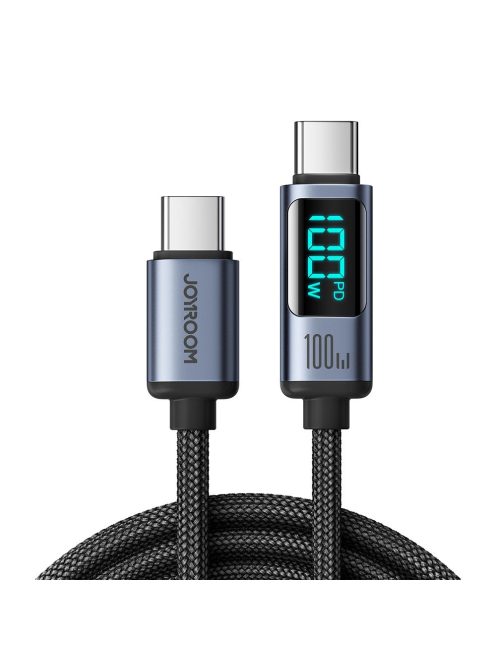 Joyroom Prism Series A16 USB-C / USB-C 100W 1.2m Cable with LED Display - Black