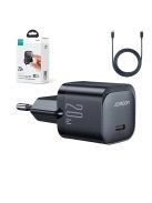 USB C 20W PD mini charger with USB C cable - Lightning Joyroom JR-TCF02 - black