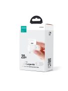 USB C 20W PD mini charger with USB C cable - Lightning Joyroom JR-TCF02 - white