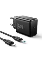 USB C 20W PD Joyroom JR-TCF06 charger with USB C - Lightning cable - black