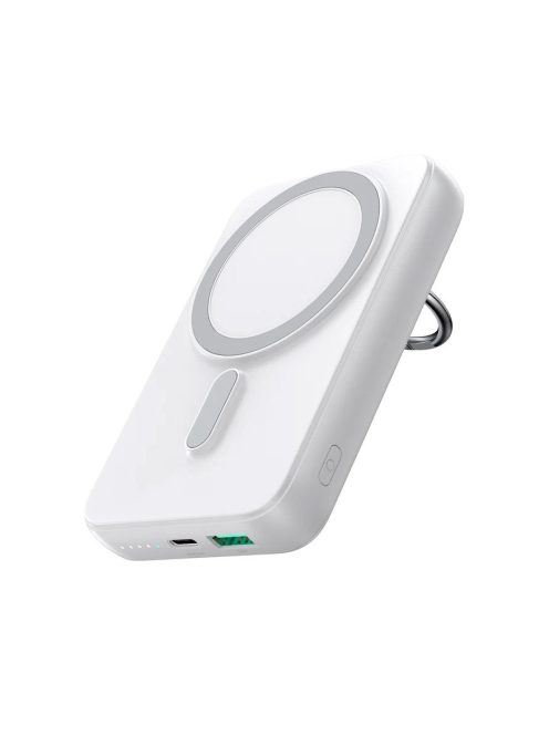 Wireless powerbank 10000mAh Joyroom JR-W050 20W MagSafe with stand + USB-C cable - white