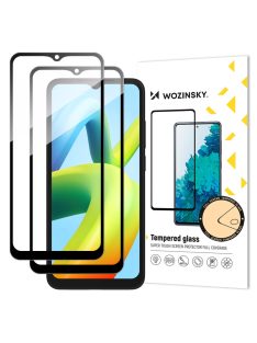   Wozinsky Full Glue Tempered Glass 2x Tempered Glass For Xiaomi Redmi A2 / Redmi A1 9H Full Screen Full Cover With Black Frame