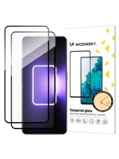   Wozinsky Full Glue Tempered Glass 2x Tempered Glass for Realme GT Neo 5 / Realme GT3 9H Full Screen Black Frame Screen Protector