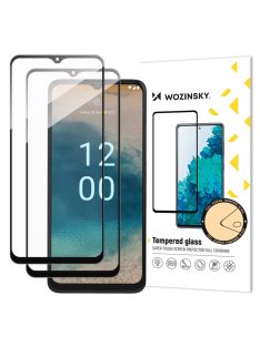   Wozinsky Full Glue Tempered Glass 2x Tempered Glass For Nokia G22 9H Full Screen Full Cover With Black Frame