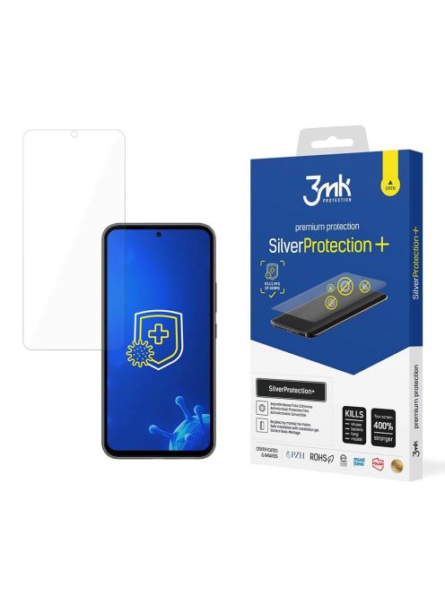 Screen protector for Samsung Galaxy A54 5G antibacterial screen for gamers from the 3mk Silver Protection+ series