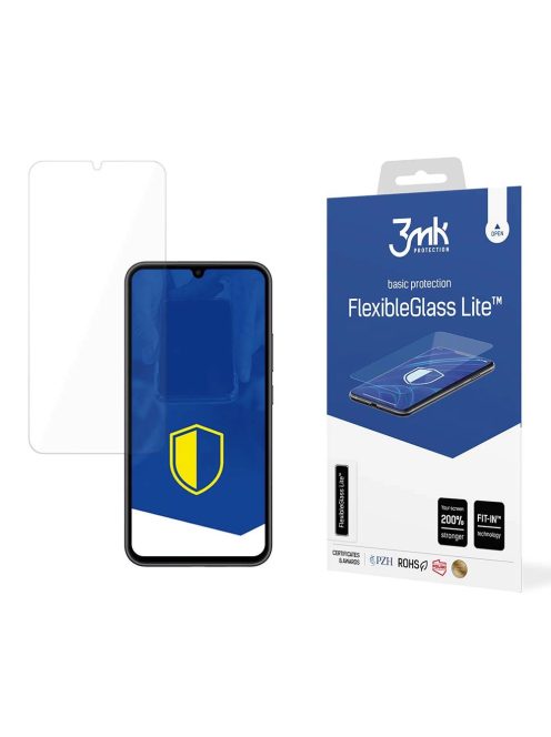 Tempered glass for Samsung Galaxy A34 5G hybrid flexi 6H series 3mk FlexibleGlass Lite