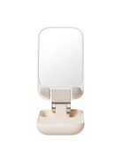 Adjustable phone stand with mirror Baseus Seashell Series - beige