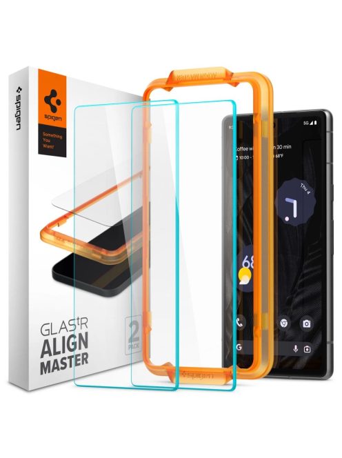 TEMPERED GLASS Spigen ALM GLAS.TR 2-PACK GOOGLE PIXEL 7A CLEAR