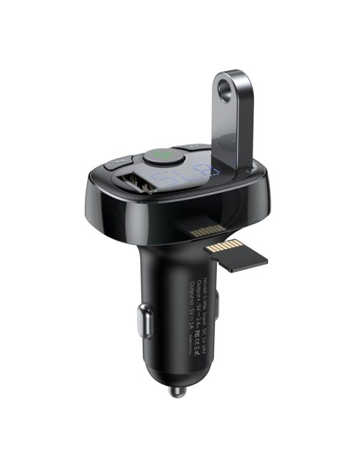 Bluetooth transmitter / car charger Baseus S-09A (Overseas Edition) - black