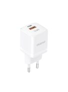 Wall charger GaN 33W PPS USB C/USB Dudao A13Pro - white