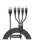 Joyroom Multi-Use Series S-A18 4in1 USB-A - USB-C / USB-C / Lightning / micro USB cable 1.2m - black