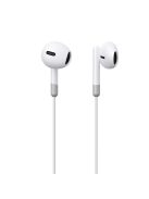 Joyroom JR-EW01 in-ear wired mini jack headphones with remote control - white