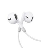 Joyroom JR-EW01 in-ear wired mini jack headphones with remote control - white