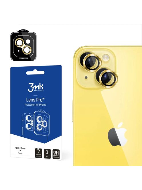 Apple iPhone 14 - 3mk Lens Protection Pro Yellow