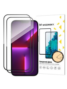   2 pcs. Full screen tempered glass with frame Case Friendly Wozinsky Full Glue iPhone 15 Pro Max - black