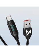 Wozinsky WUACC2 USB A - USB C Cable with Display 66W 6A 2m - Black