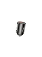 Dudao R3MAX 48W QC PD mini car charger - black