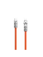 Dudao L24CL USB-C - Lightning angled cable with 180° rotation 30W 1m - orange