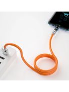 Dudao L24CL USB-C - Lightning angled cable with 180° rotation 30W 1m - orange