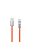 Dudao L24AL USB-A - Lightning angled cable with 180° rotation 30W 1m - orange