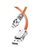 Dudao L24AL USB-A - Lightning angled cable with 180° rotation 30W 1m - orange