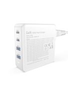 GaN 100W fast wall charger 2 x USB-C / 2 x USB Dudao A100EU - white