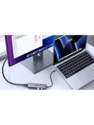 Multifunctional HUB 5in1 USB-C - HDMI 1.4 / 3 x USB-A / USB-C PD 100W Ugreen CM511 - gray