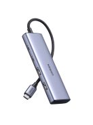 HUB USB-C - 2 x USB-A / 2 x USB-C 20 cm Ugreen CM473 - gray