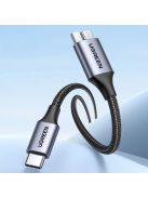 USB C / micro USB-B 3.0 cable Ugreen US565 5Gb/s 3A 0.5m - gray