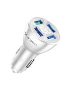 Wozinsky WCCAW 50W 4x USB-A QC car charger - white