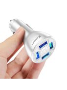 Wozinsky WCCAW 50W 4x USB-A QC car charger - white