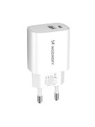 Wozinsky WGWCW USB-A USB-C 20W wall charger - white