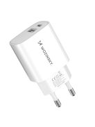 Wozinsky WGWCW USB-A USB-C 20W wall charger - white